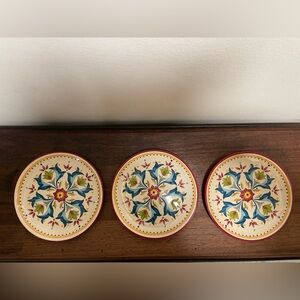 Set of 3 Bobby Flay Sevilla 8” Plates